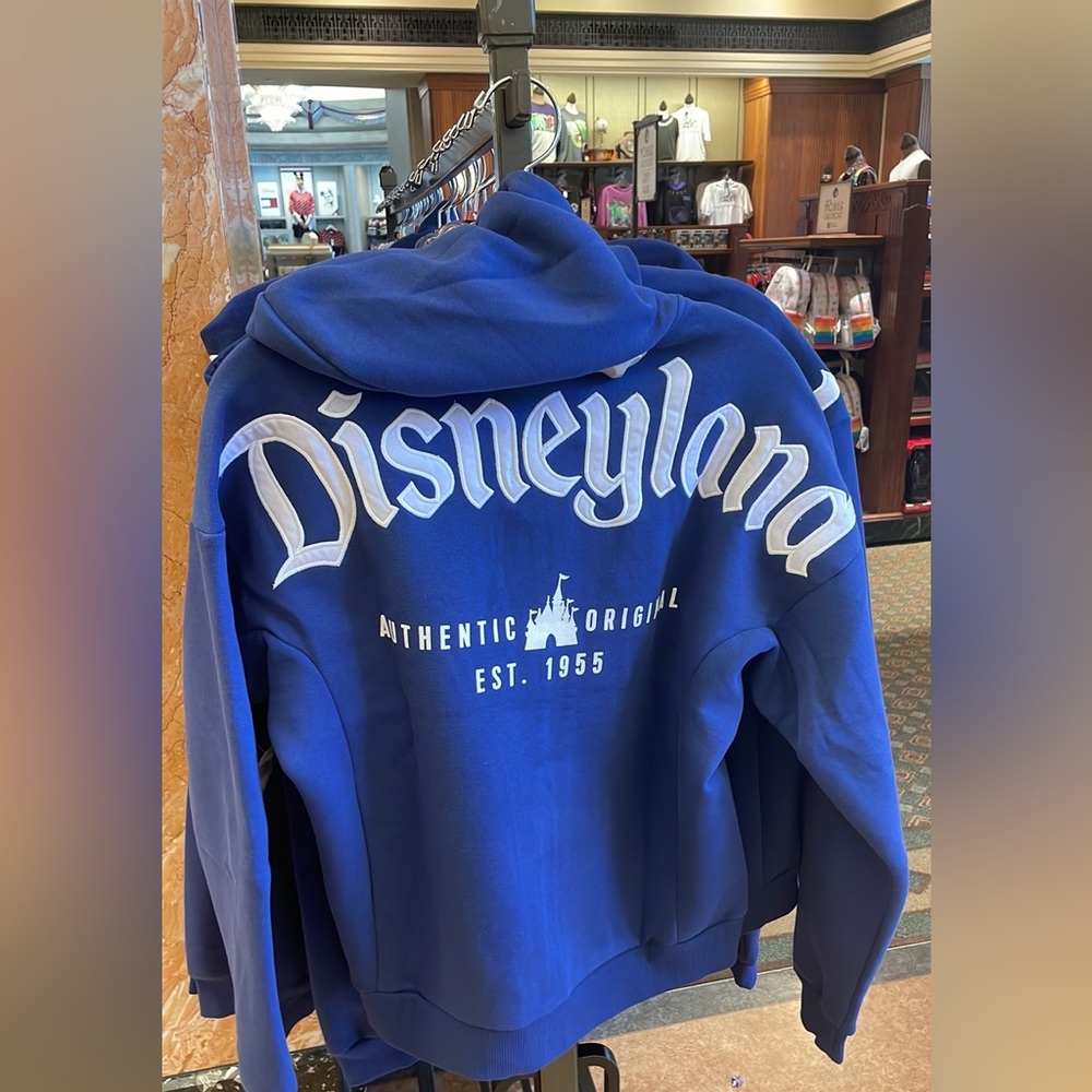 Disneyland Royal Blue Hoodie with White Logo